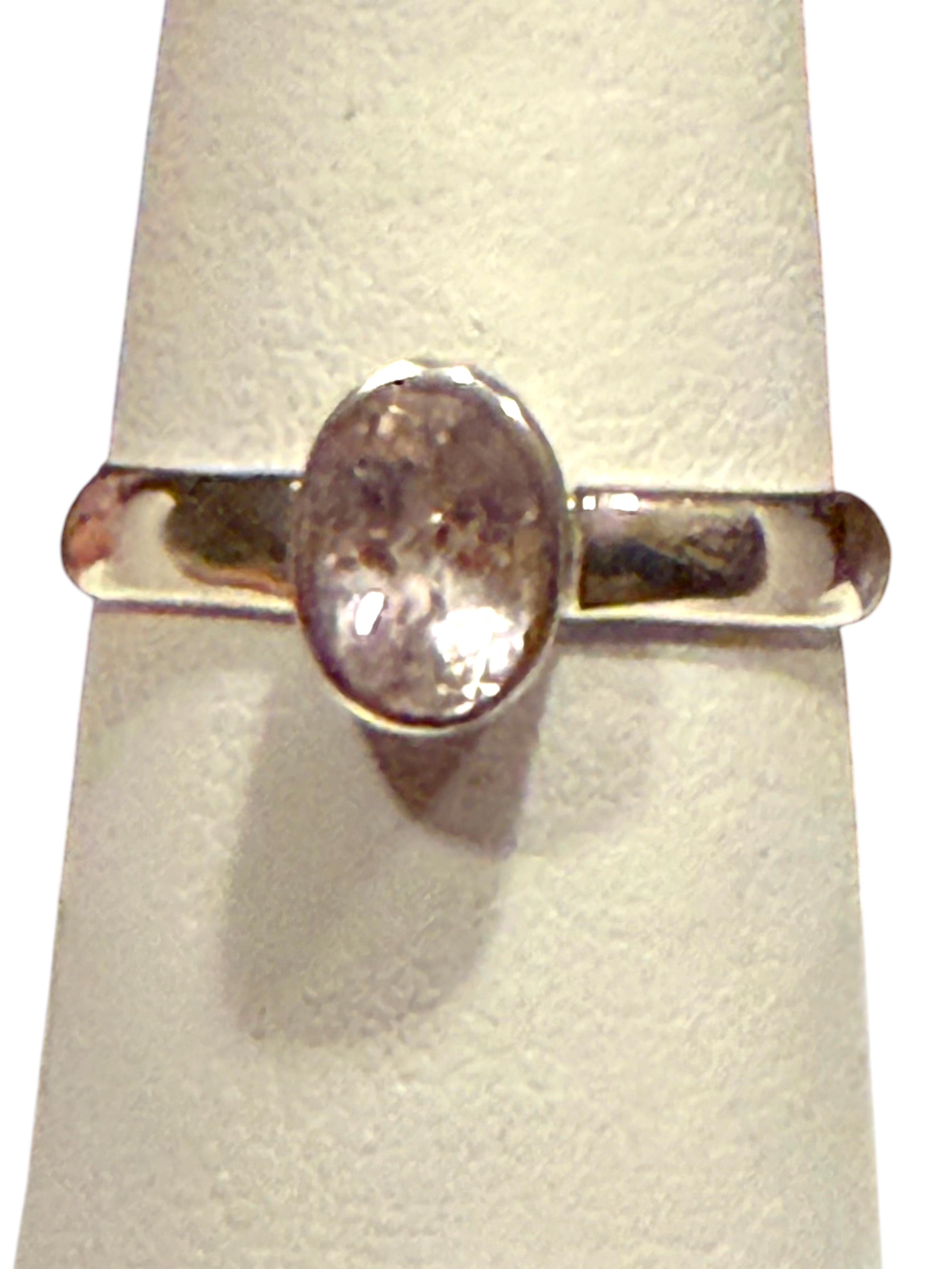 Morganite Sterling Silver Ring