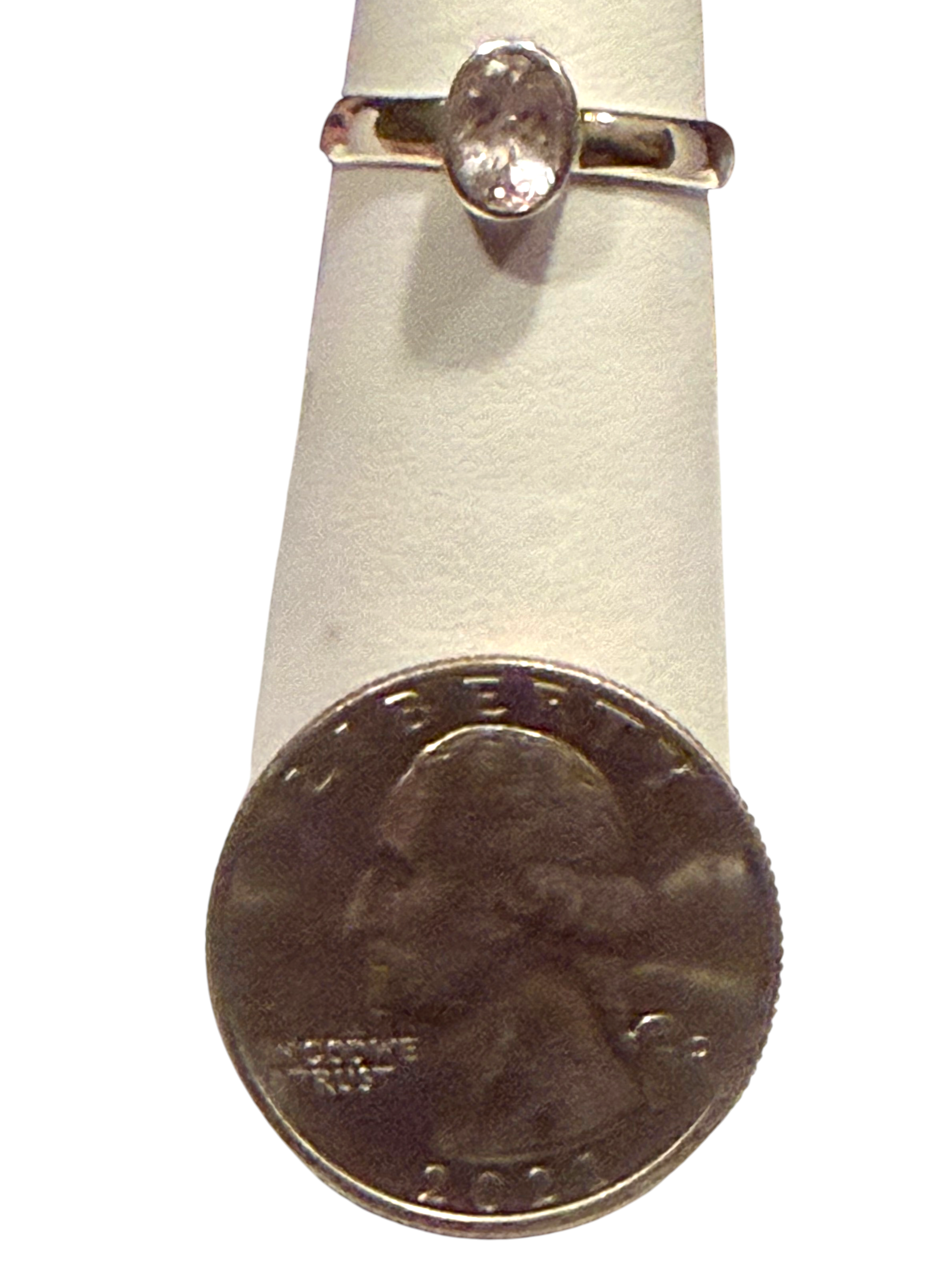 Morganite Sterling Silver Ring