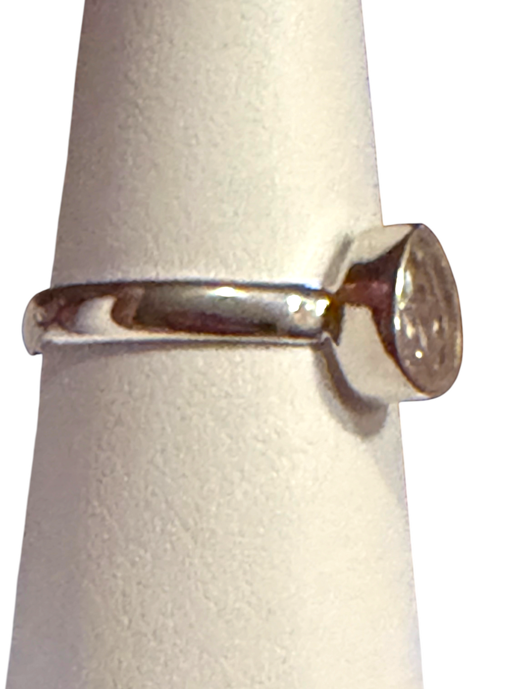 Morganite Faceted Sterling Silver Ring