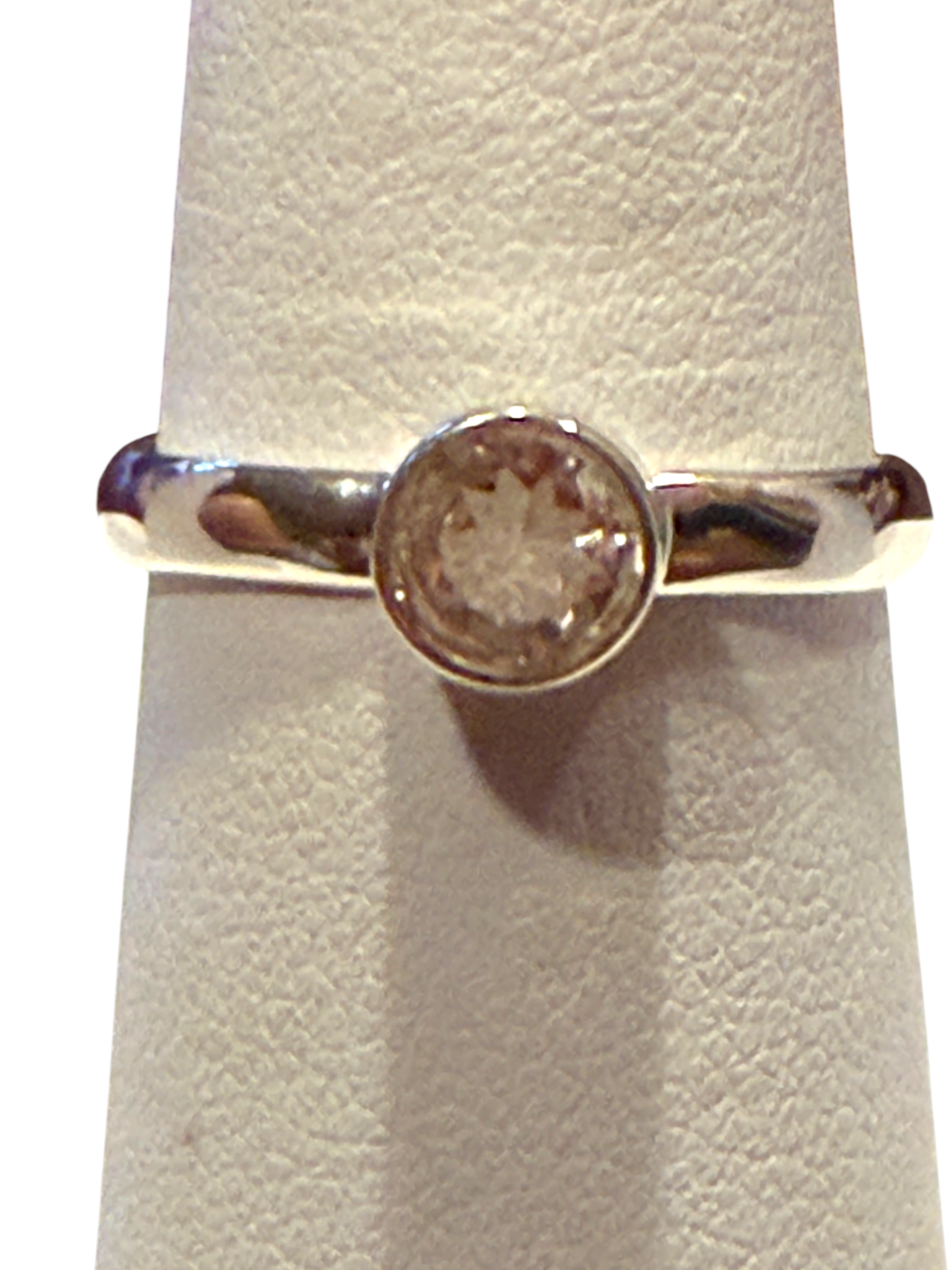 Morganite Sterling Silver Ring