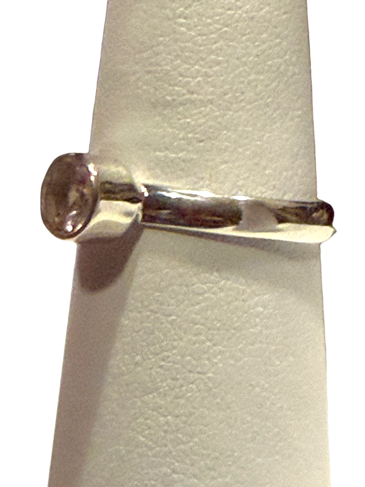 Morganite Faceted Sterling Silver Ring