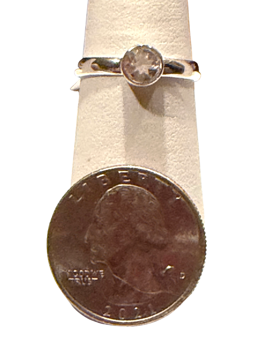 Morganite Faceted Sterling Silver Ring