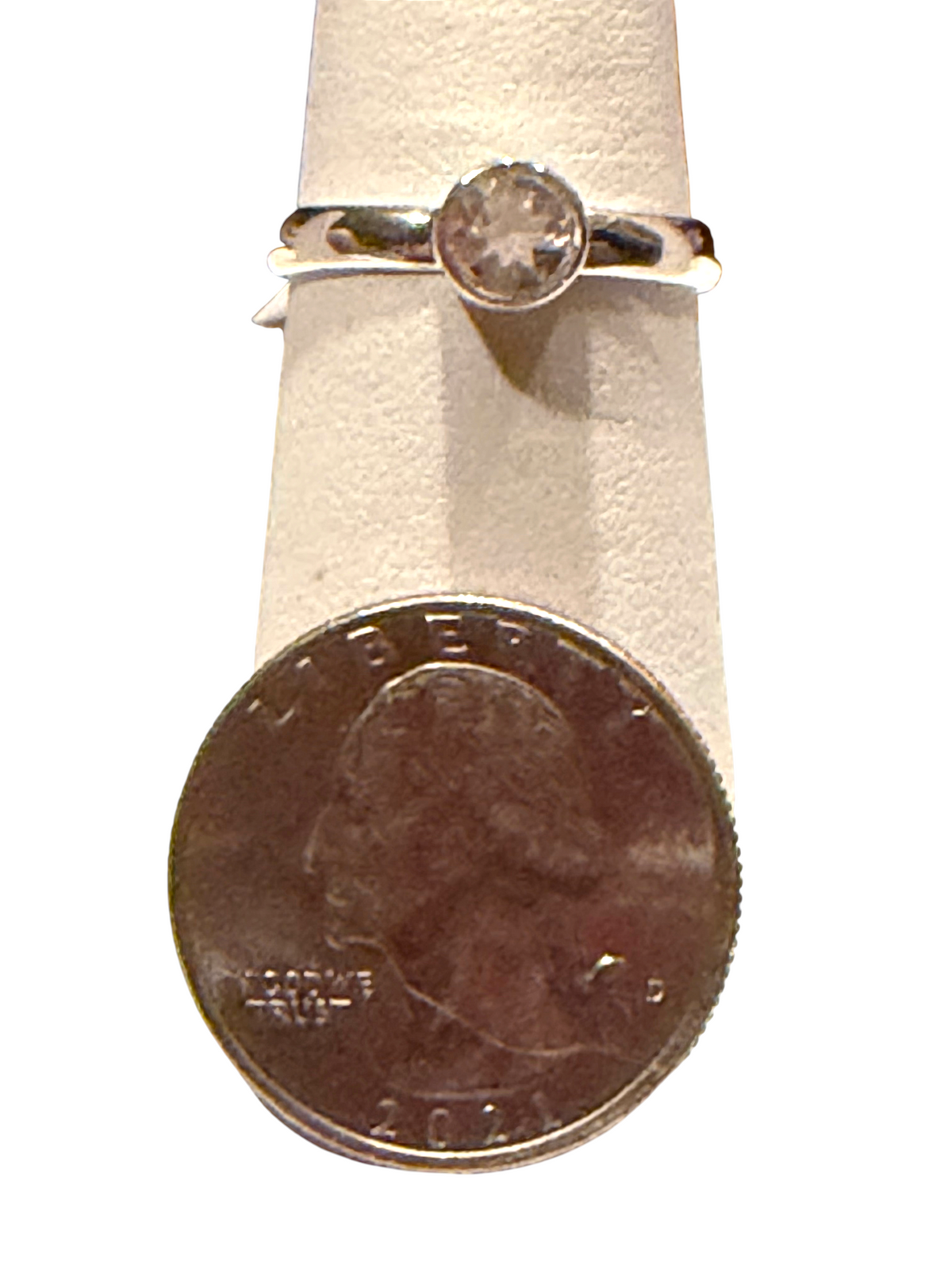 Morganite Faceted Sterling Silver Ring