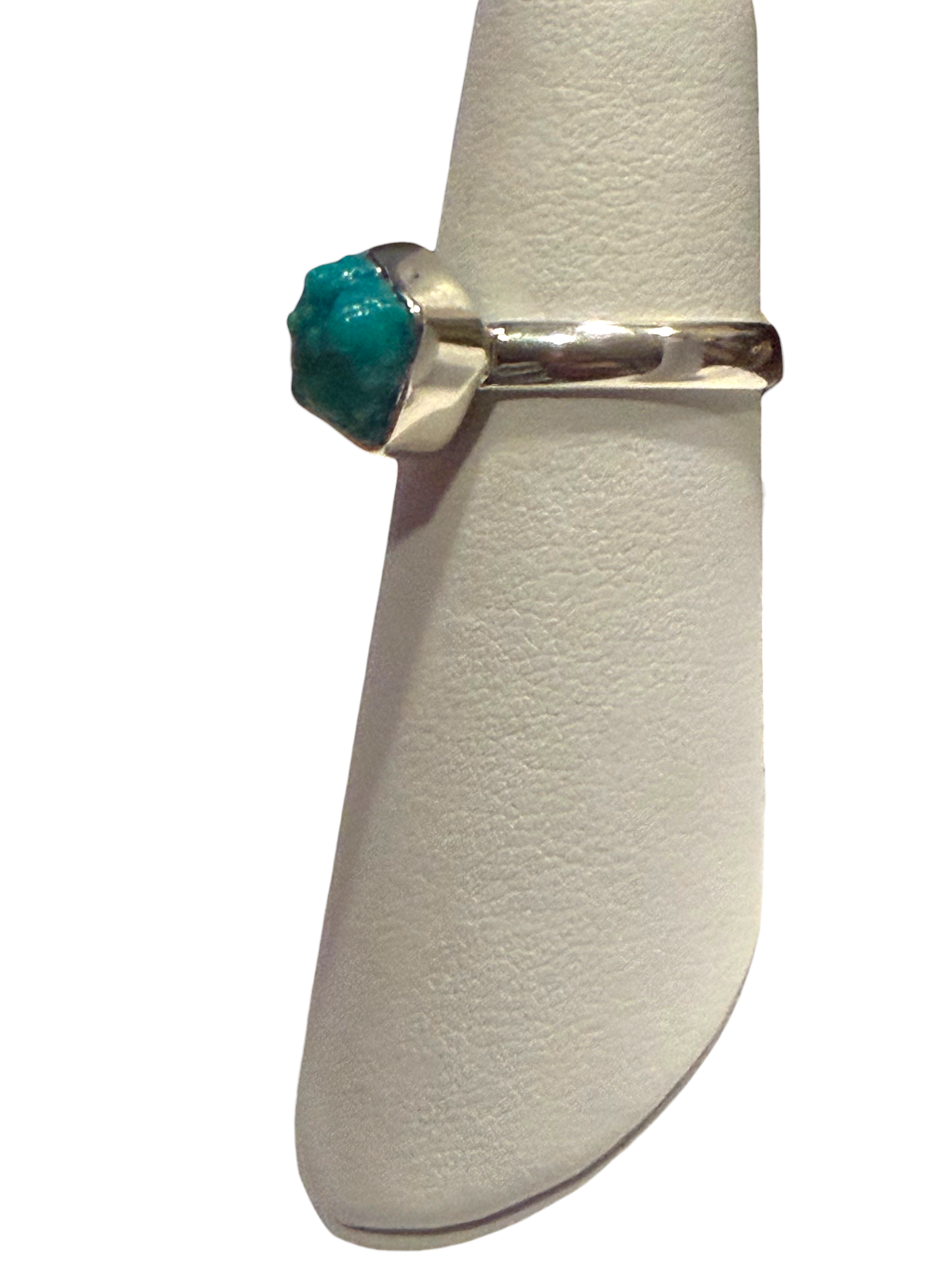 Turquoise (Rough) Sterling Silver Ring