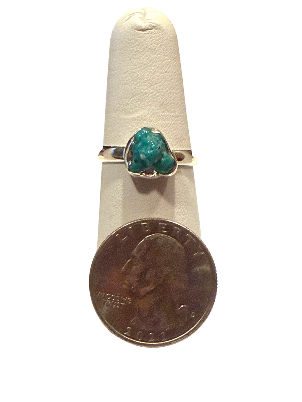 Turquoise (Rough) Sterling Silver Ring
