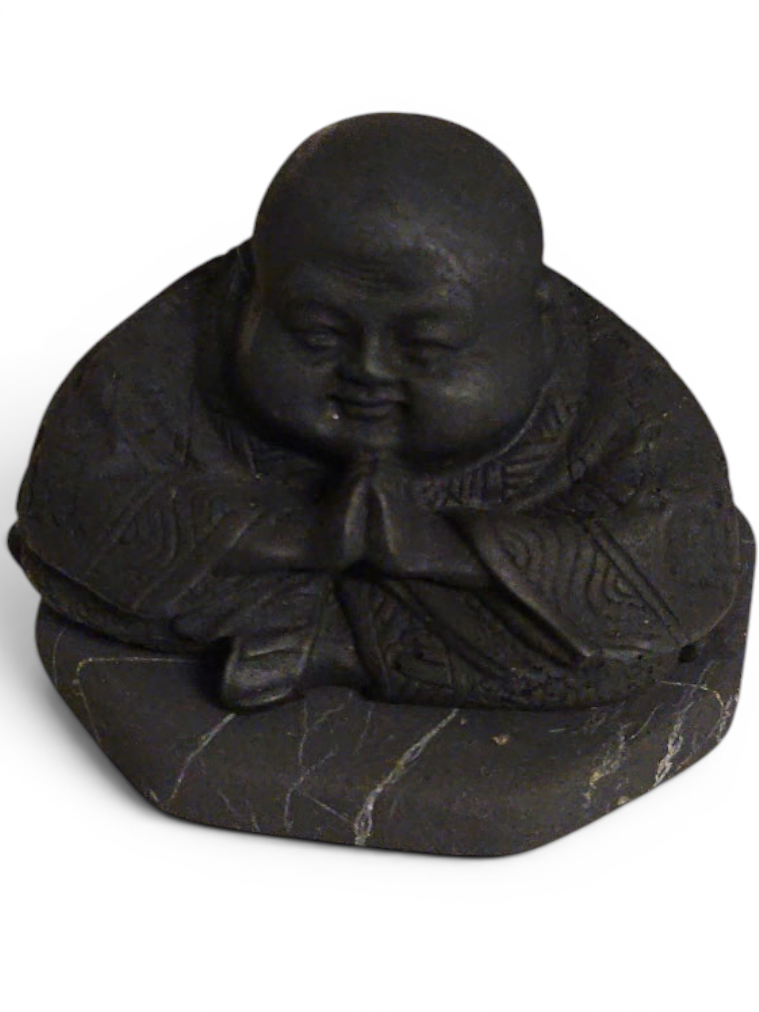 Shungite Chinese Buddha on Shungite Base