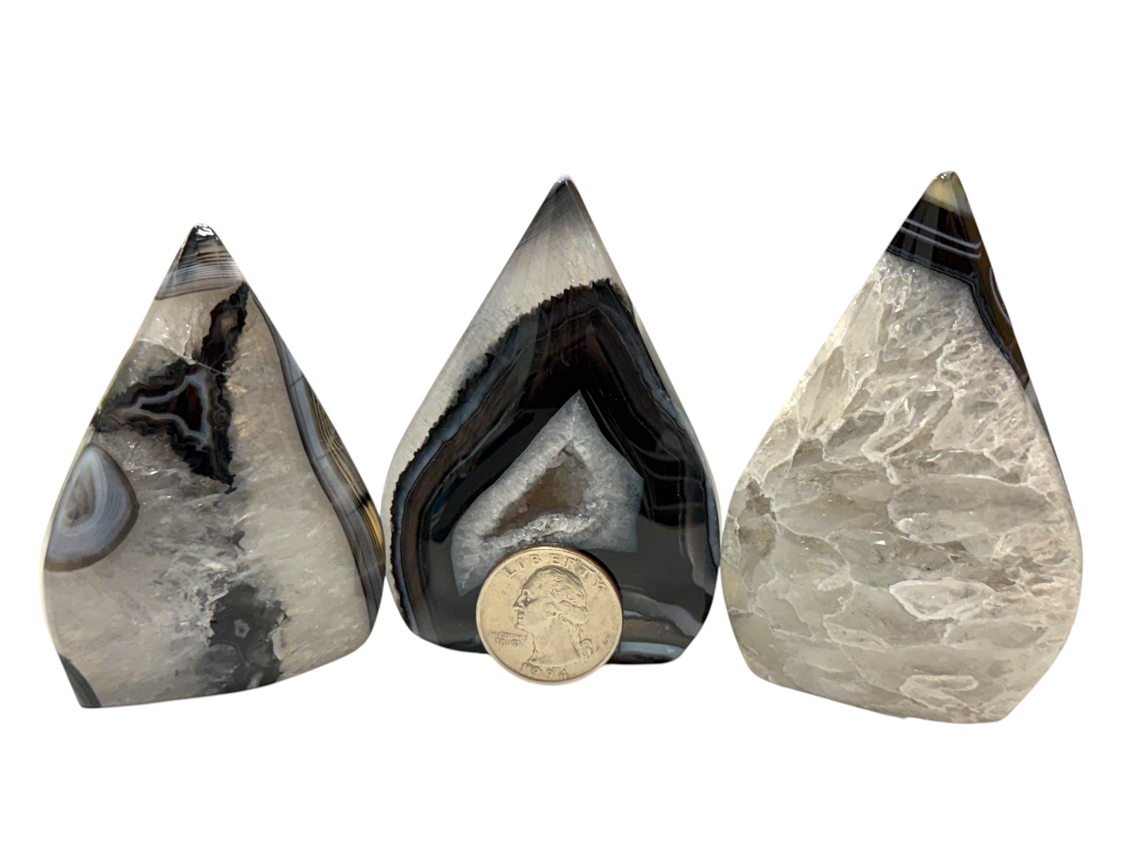 Black Agate Drop