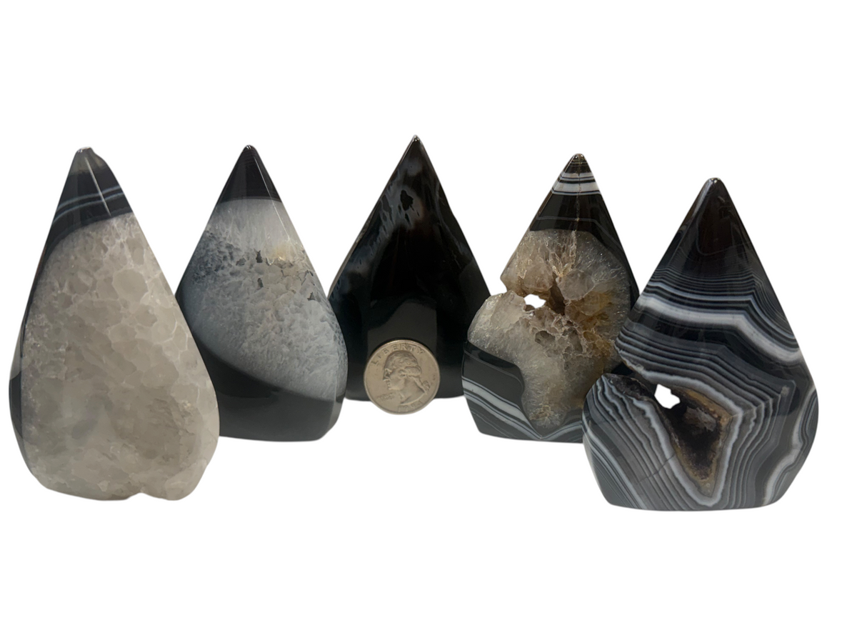 Black Agate Drop