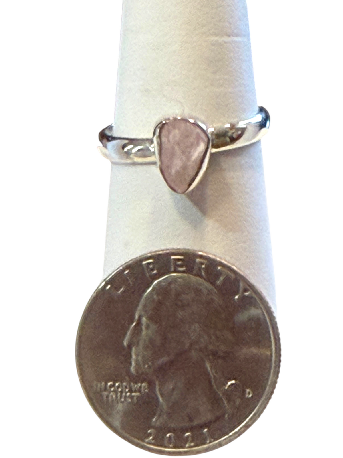 Morganite Sterling Silver Ring