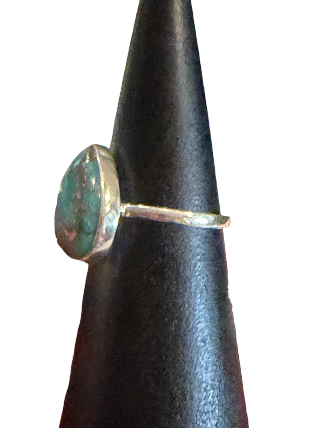 Blue Copper Turquoise Sterling Silver Ring