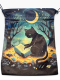 Black Cat with Book Tarot Bag