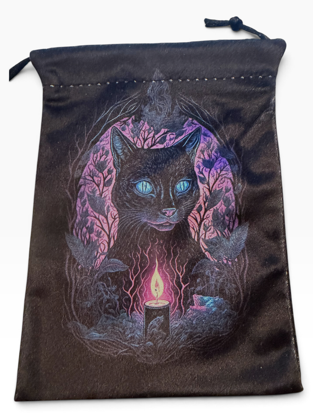 Cat with Flame Book Tarot Bag