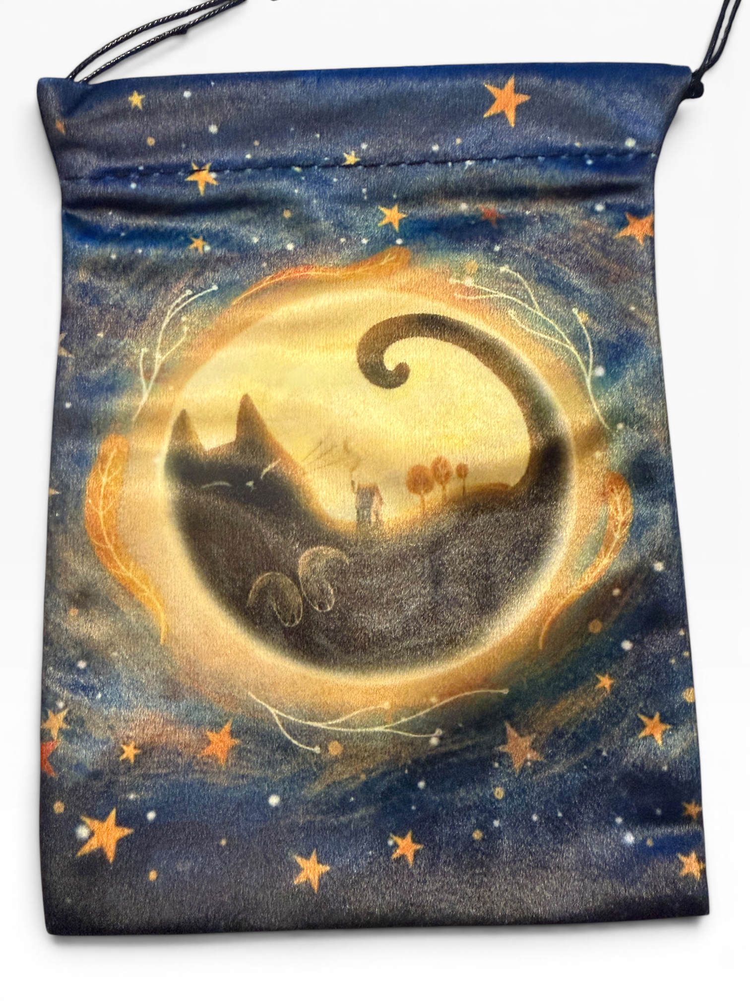 Cat in Moon Tarot Bag