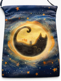 Cat in Moon Tarot Bag