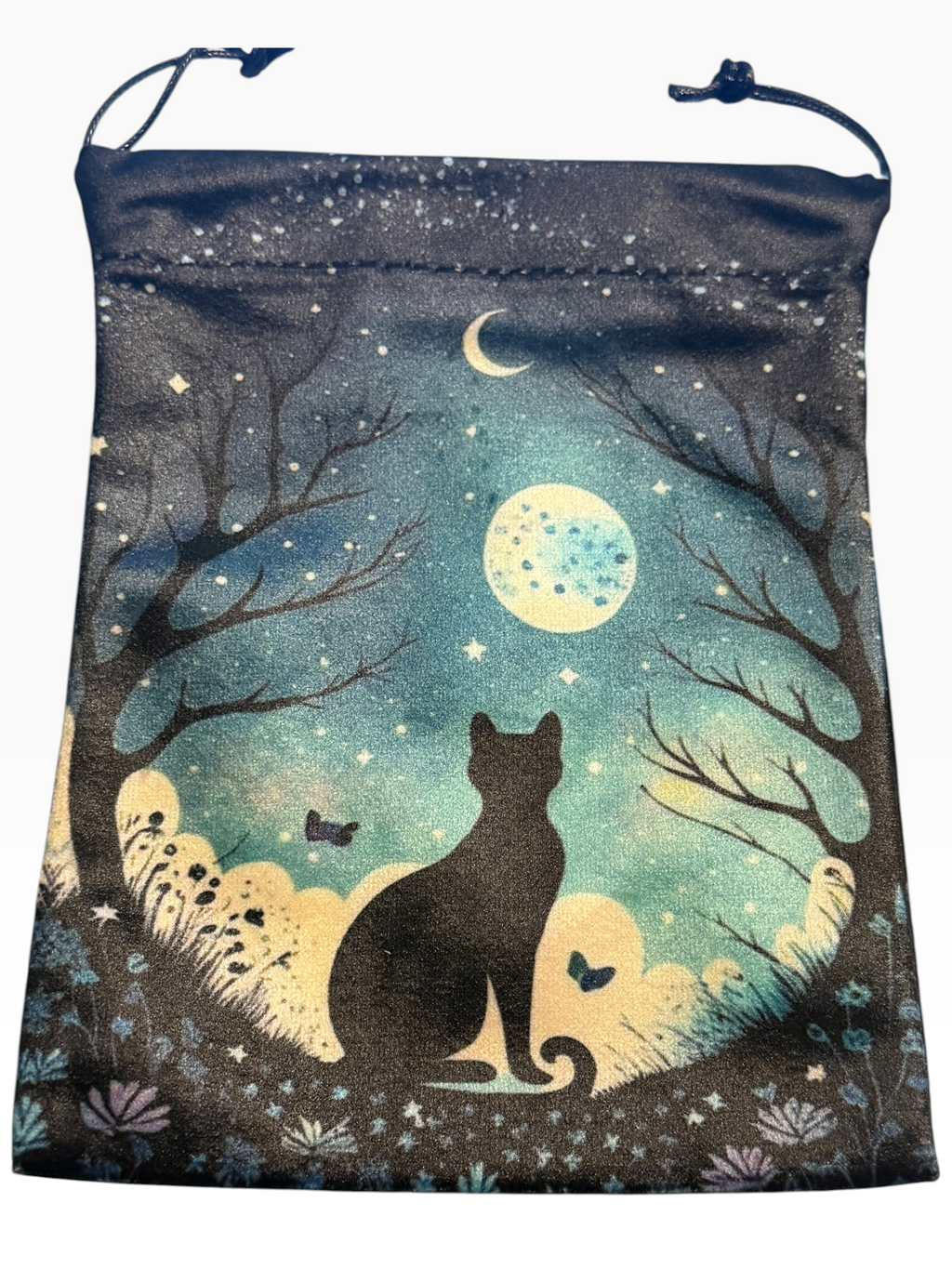 Cat and Moon Tarot Bag