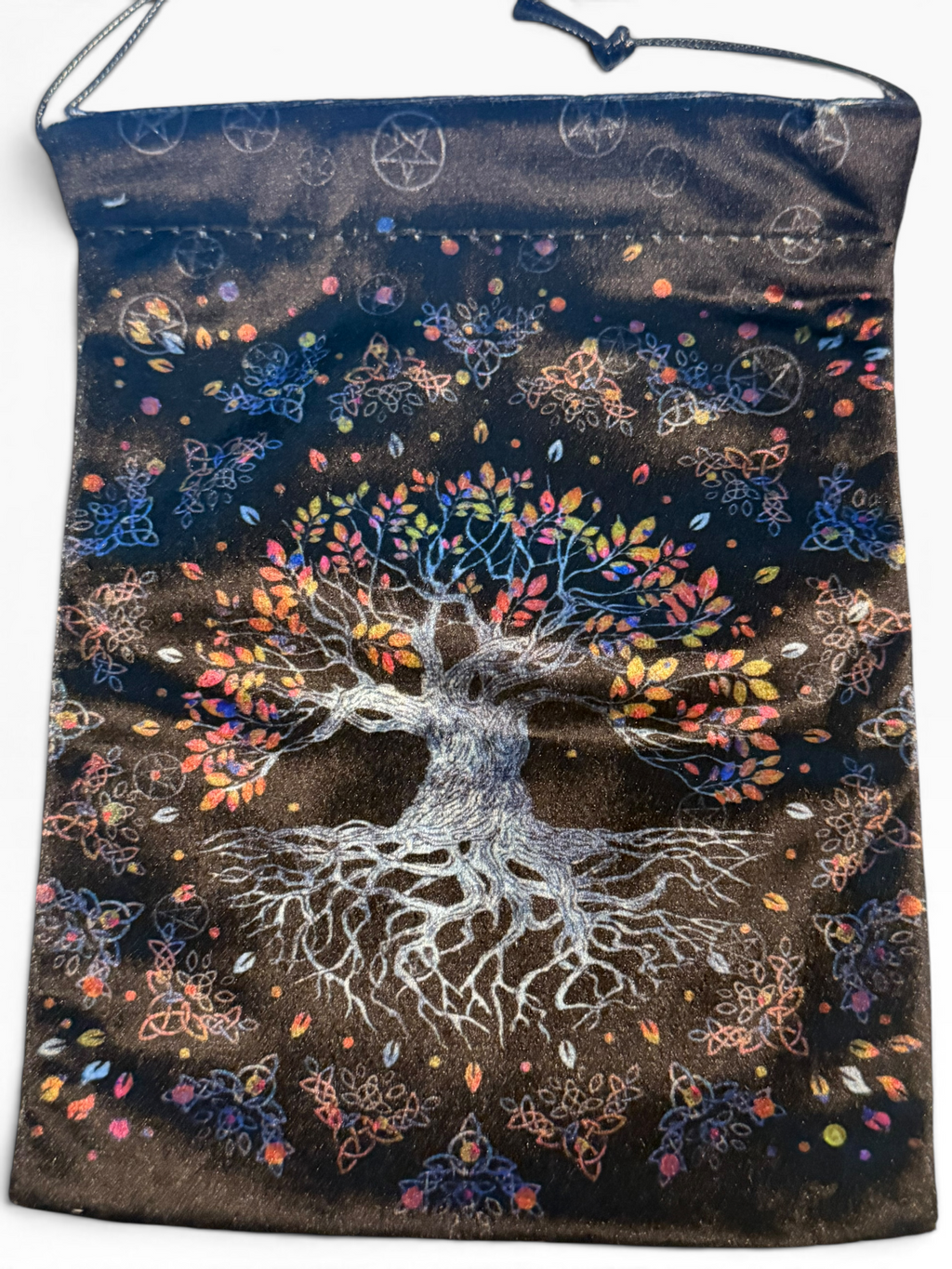 Blue Tree of Life Tarot Bag