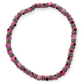 Pink 4mm Evil Eye Bracelet