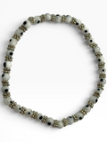 White 4mm Evil Eye Bracelet