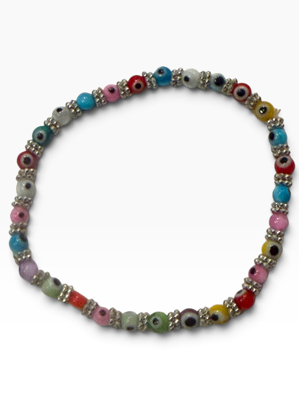 Multi Color 4mm Evil Eye Bracelet