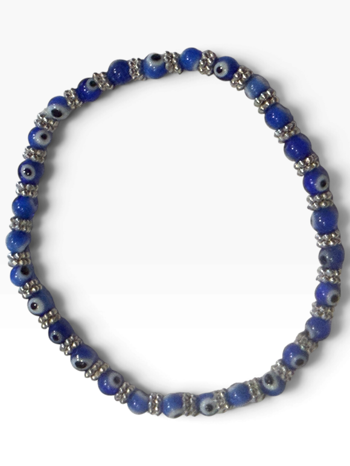 Blue 4mm Evil Eye Bracelet