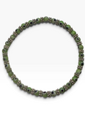 Green 4mm Evil Eye Bracelet