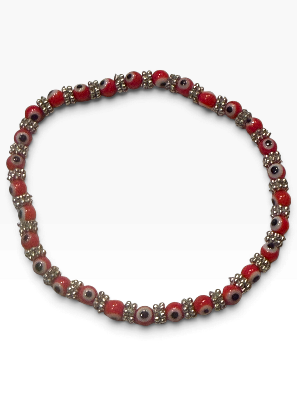 Red 4mm Evil Eye Bracelet