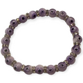 8mm Lavender Evil Eye Bracelet