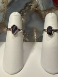 Black Tourmaline Natural Sterling Silver Ring