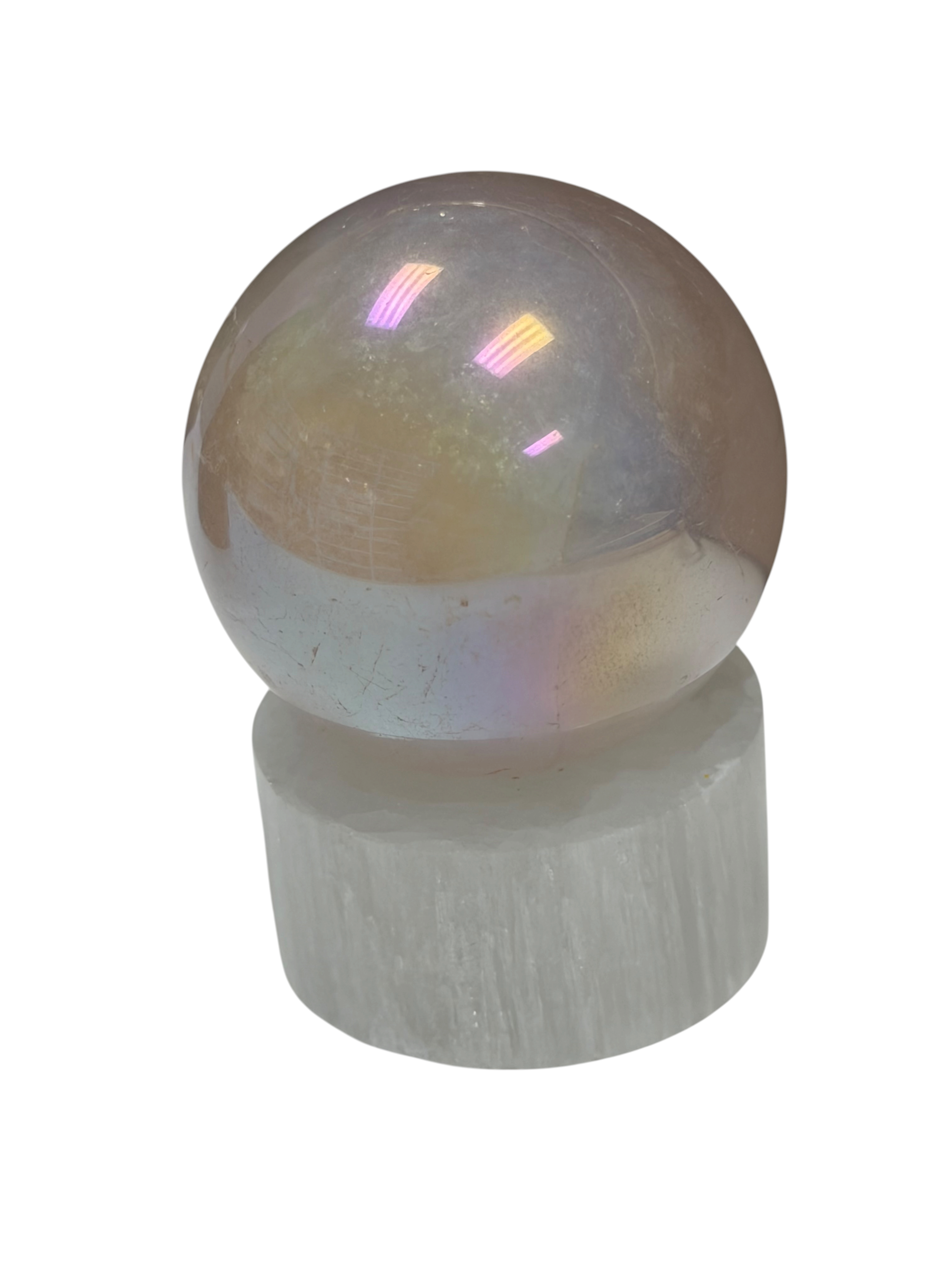 Aura Rose Quartz Sphere 45mm