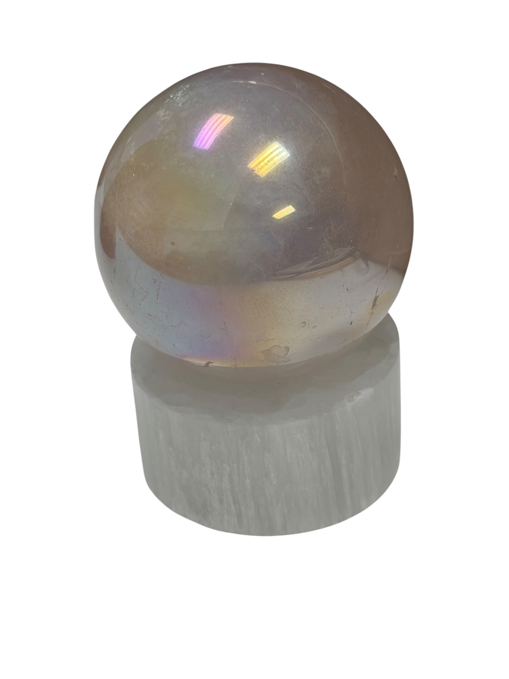 Aura Rose Quartz Sphere 45mm