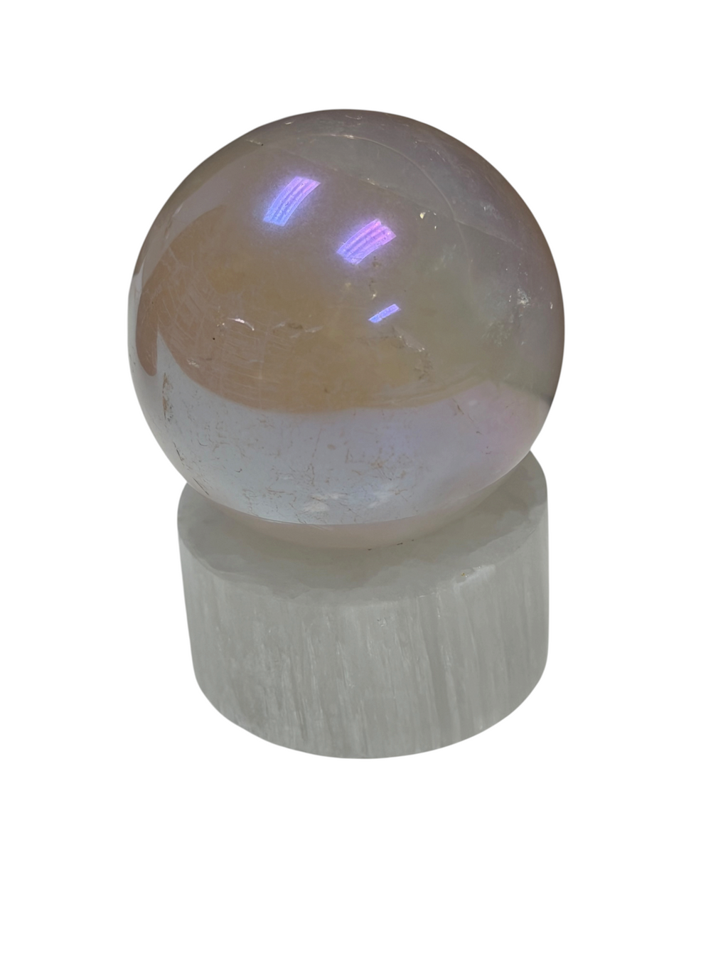 Aura Rose Quartz Sphere 45mm