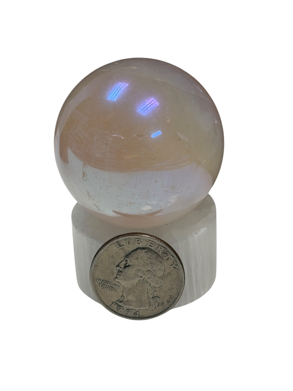 Aura Rose Quartz Sphere 45mm