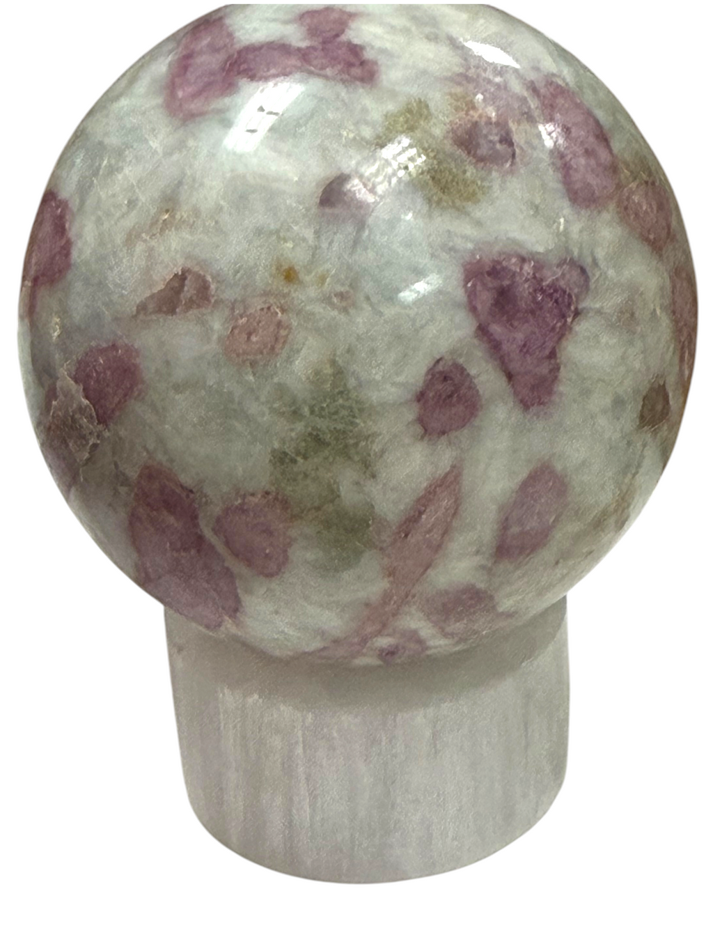 Pink Tourmaline in Quartz Sphere 61mm