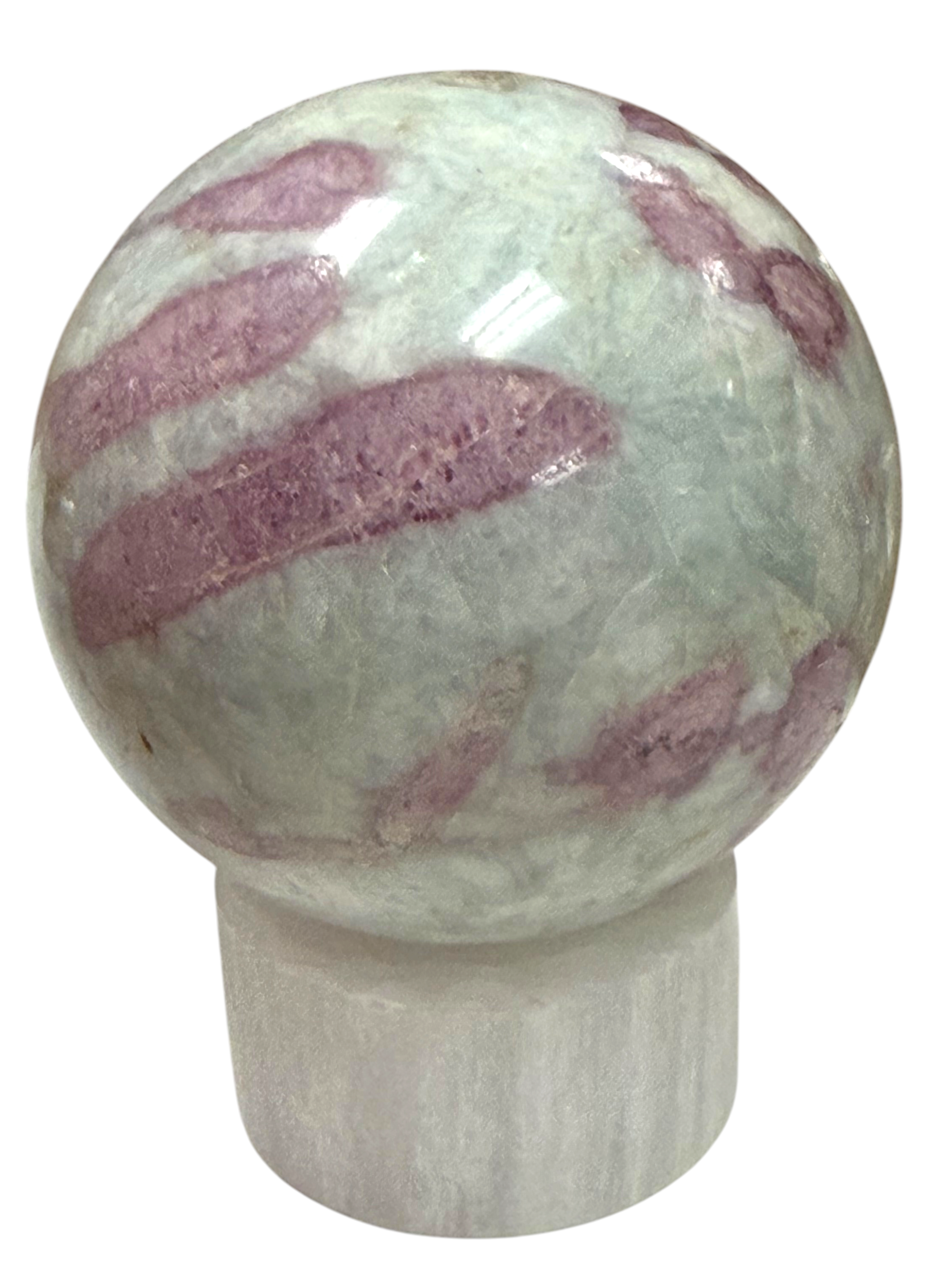 Pink Tourmaline in Quartz Sphere 61mm