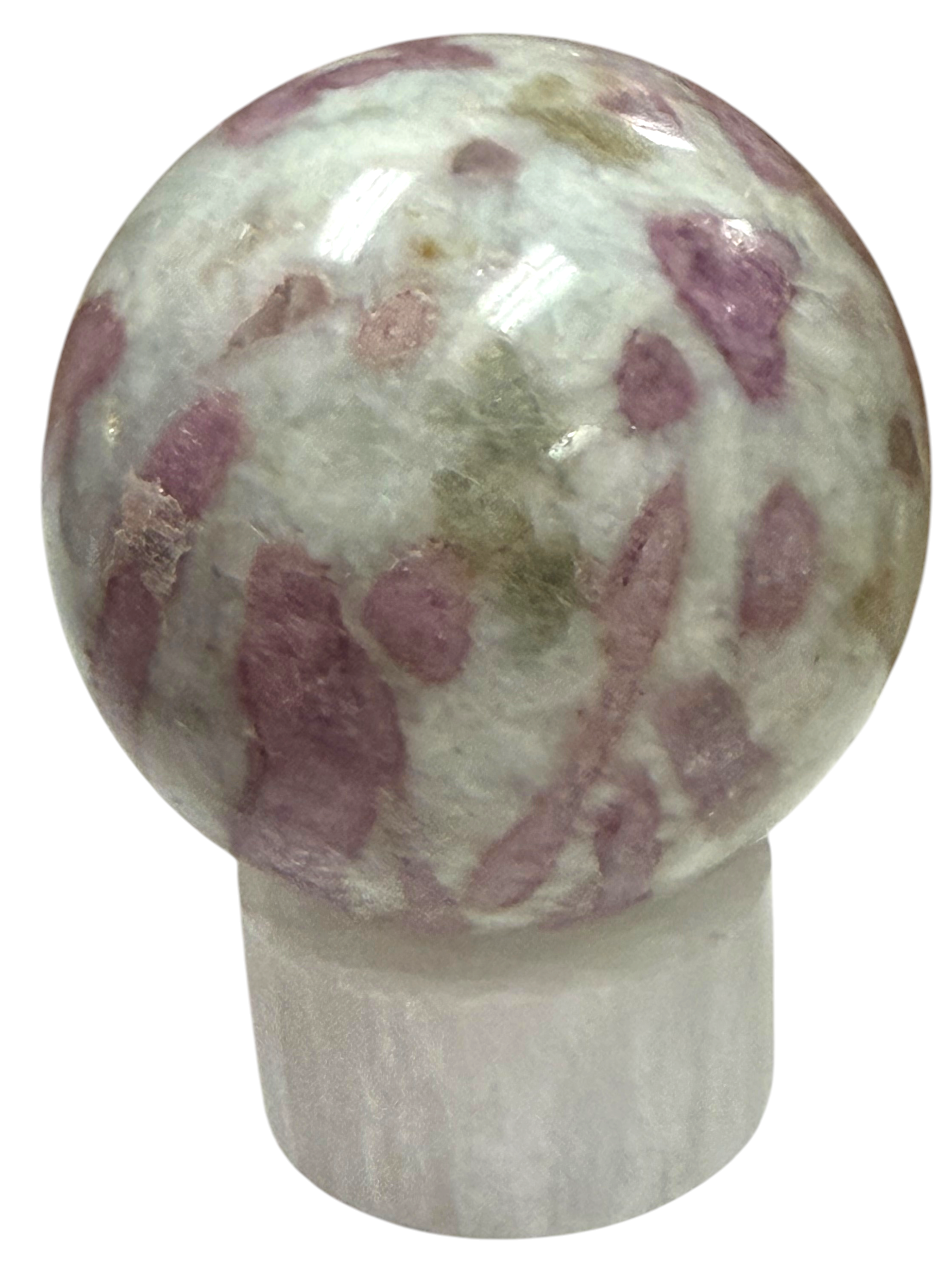 Pink Tourmaline in Quartz Sphere 61mm
