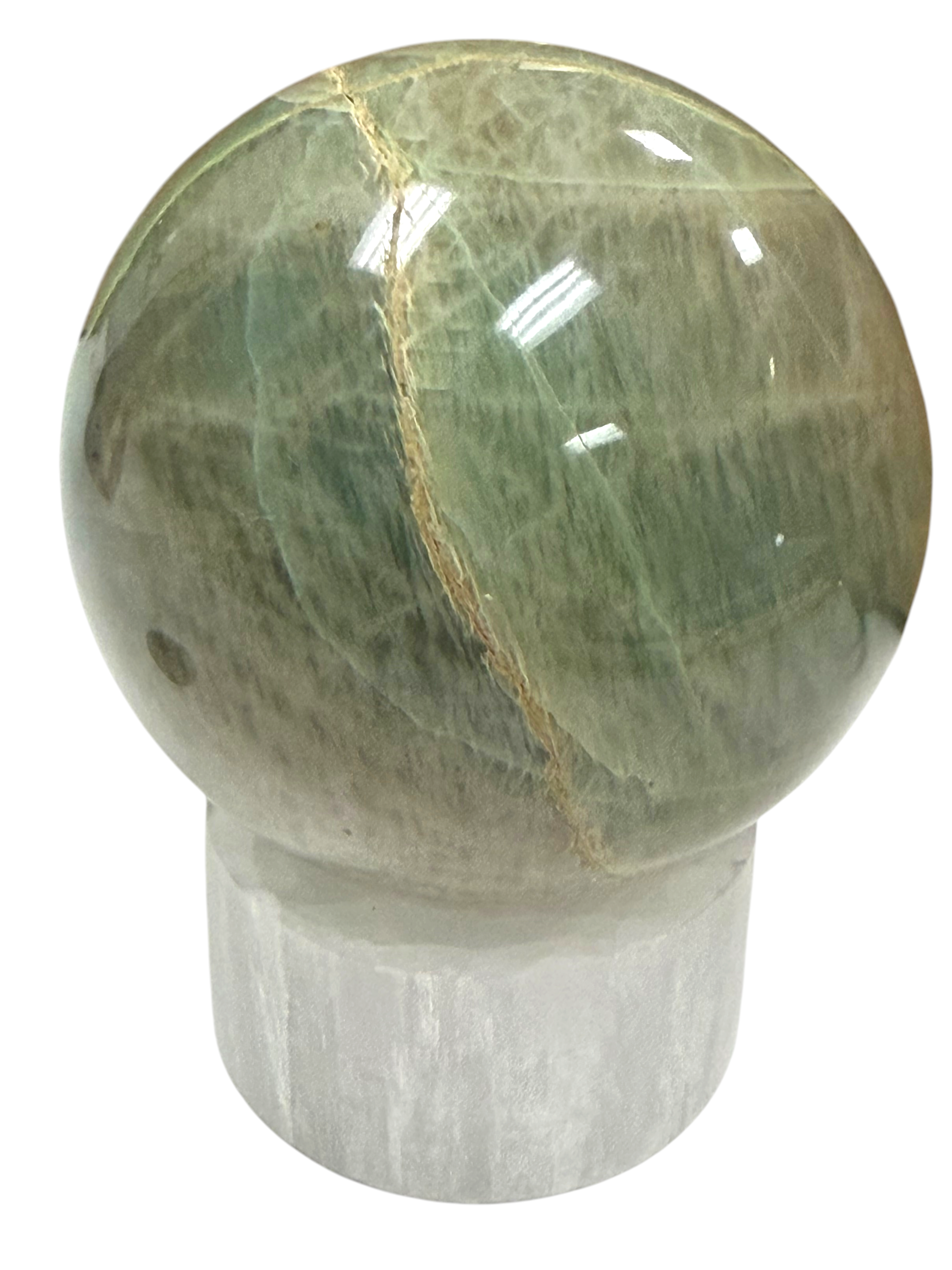 Garnierite "Green Moonstone" Sphere 57mm
