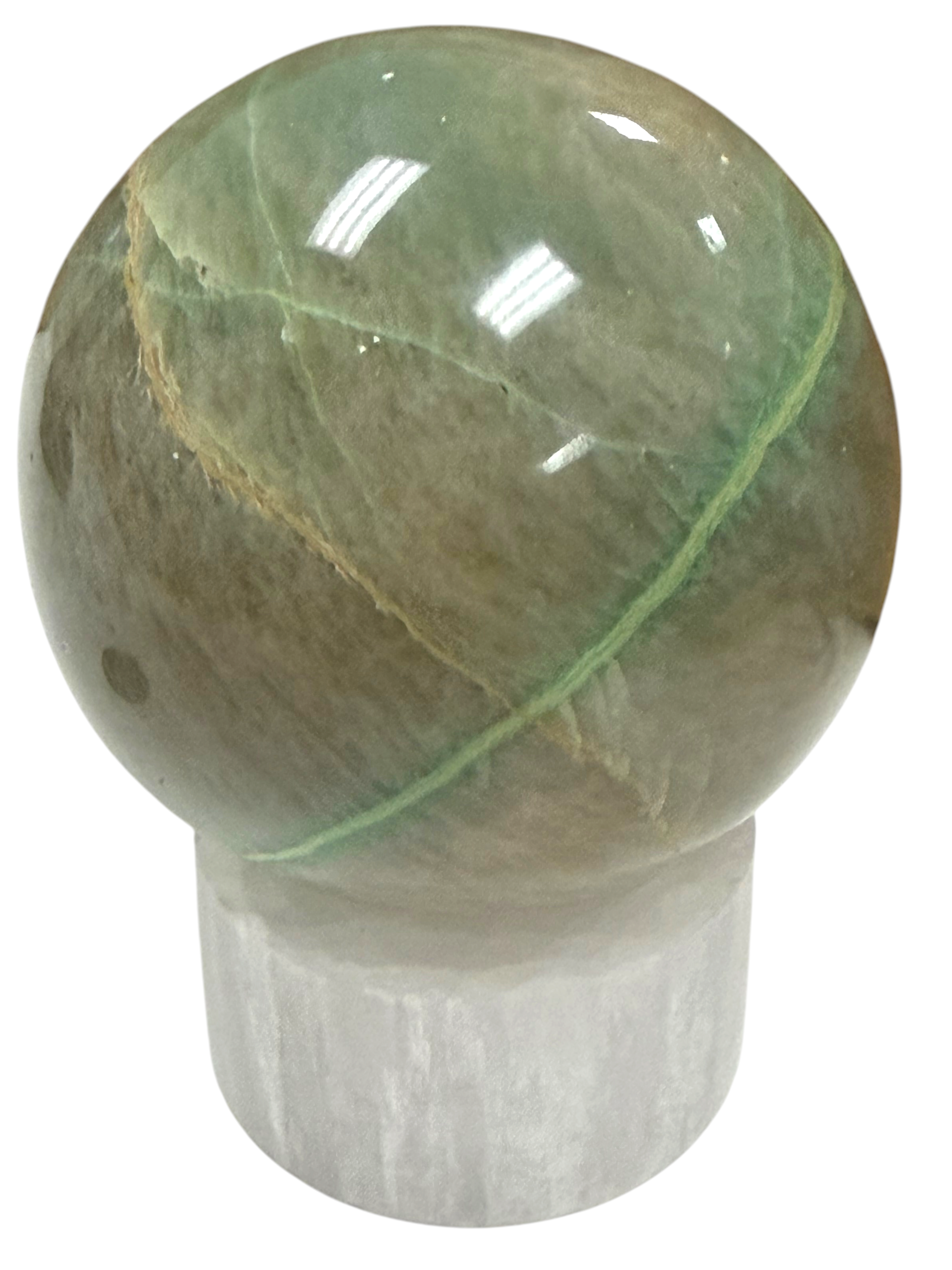 Garnierite "Green Moonstone" Sphere 57mm