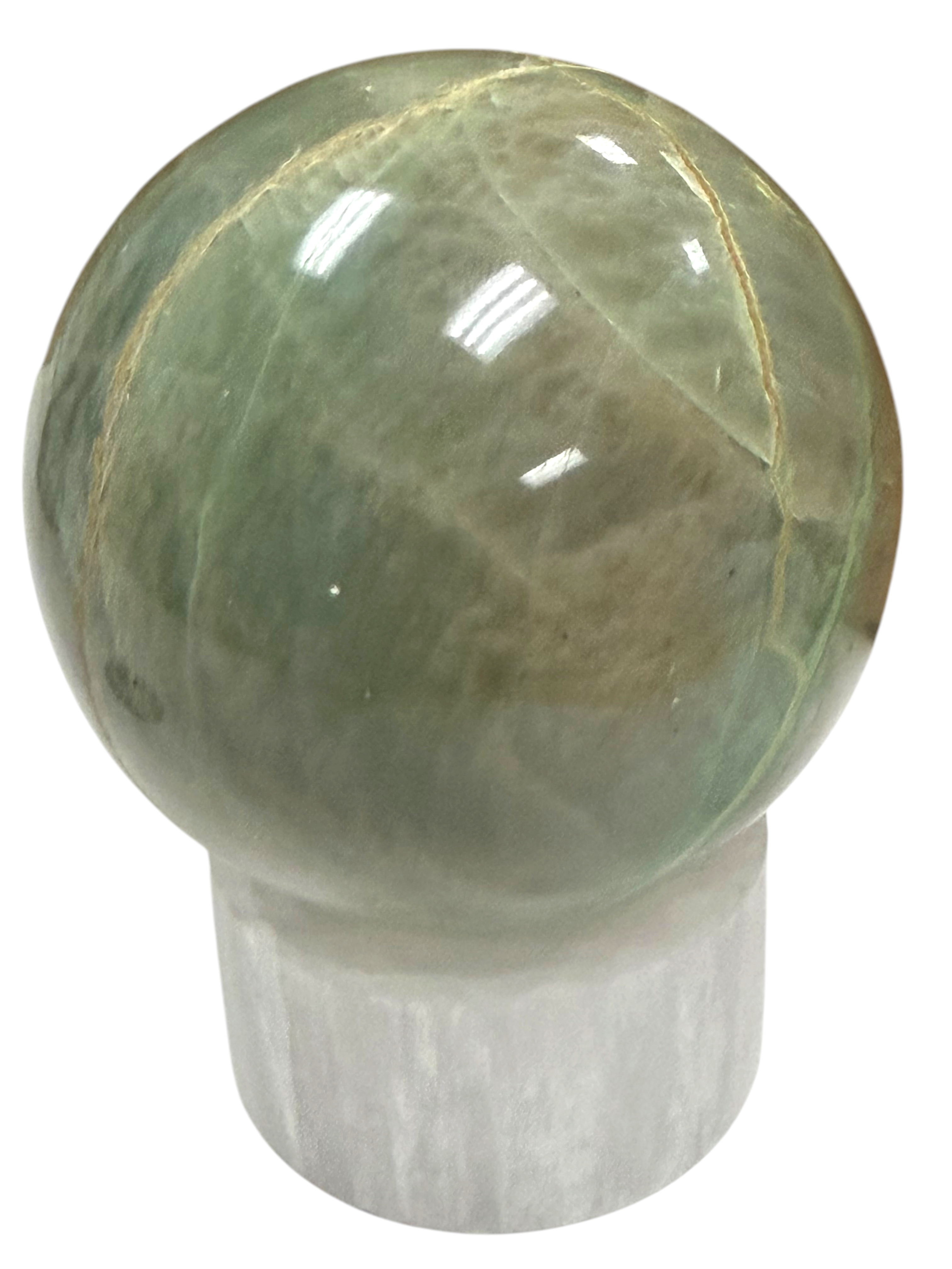 Garnierite "Green Moonstone" Sphere 57mm
