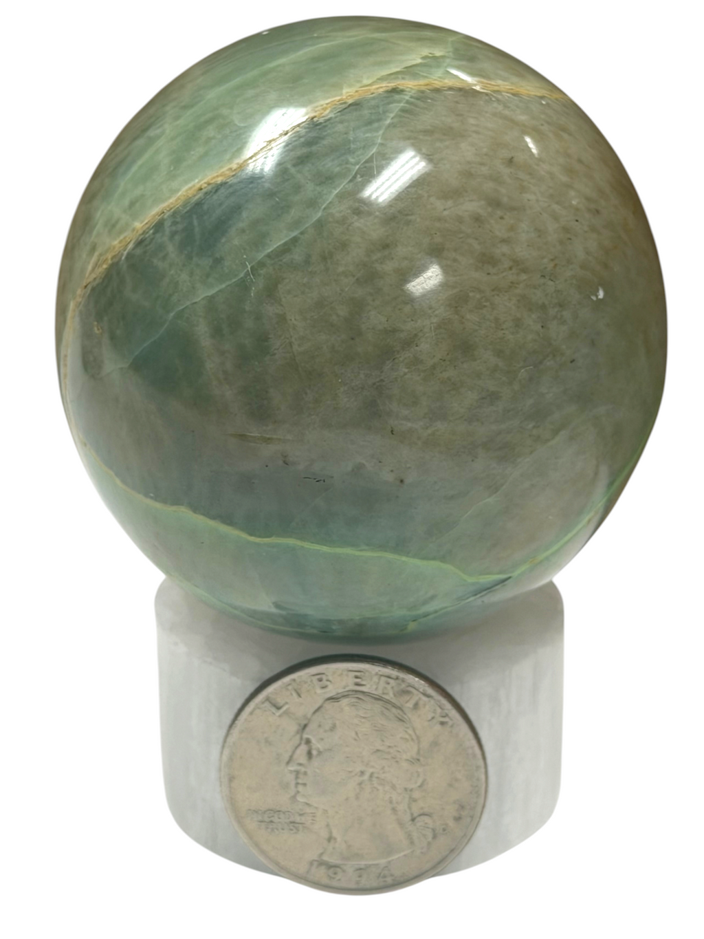 Garnierite "Green Moonstone" Sphere 57mm