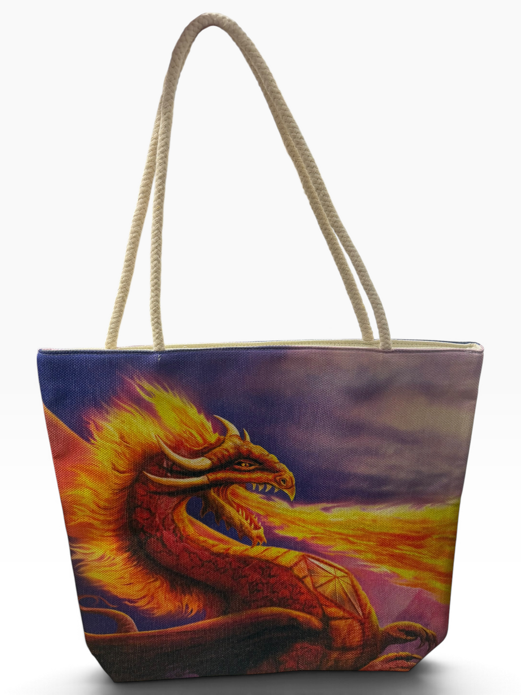 Fire Dragon Tote Bag
