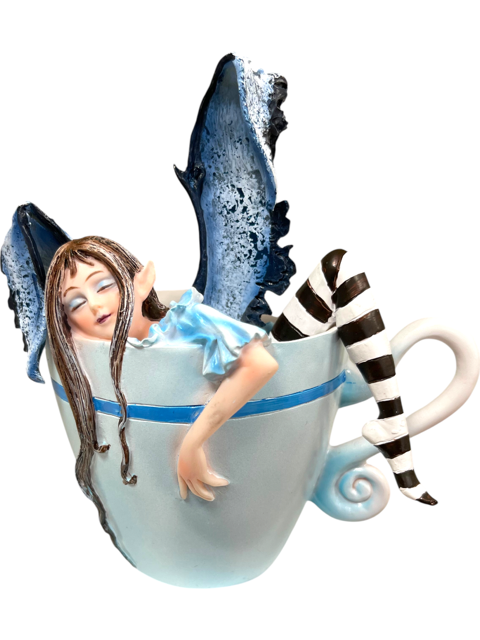 Amy Brown Art Original Collection "I Need Coffee Faery" Fairy Figurine Collectable