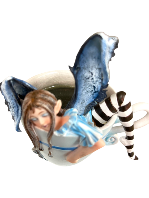 Amy Brown Art Original Collection "I Need Coffee Faery" Fairy Figurine Collectable