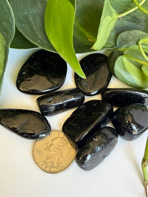 Tumbled Tourmaline Black Smooth
