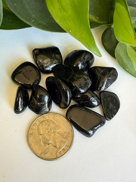 Tumbled Tourmaline Black Smooth
