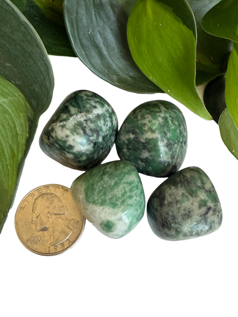 Tumbled Serpentine Spotted