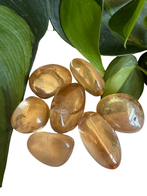 Tumbled Quartz Sunset Aura