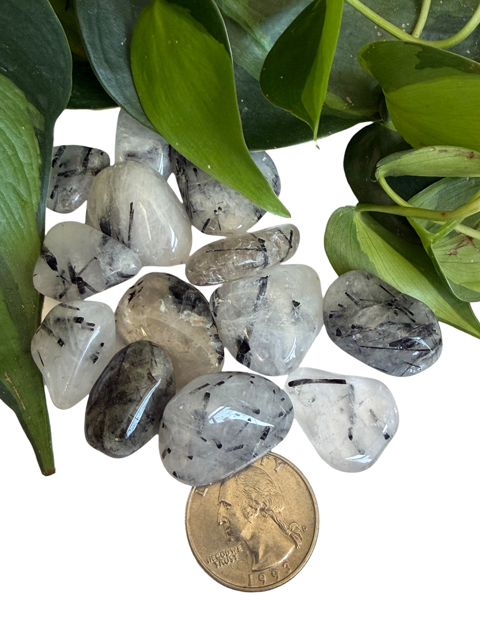 Tumbled Quartz Tourmalated Smooth