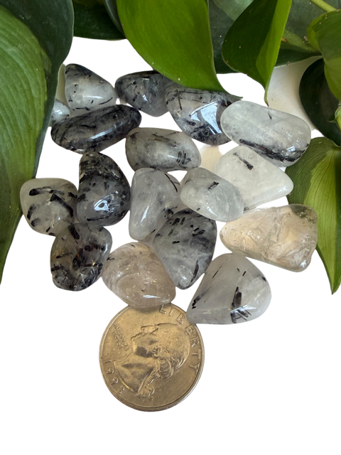 Tumbled Quartz Tourmalated Smooth
