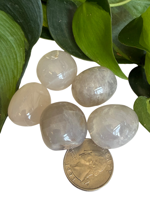 Tumbled Quartz Blue Rose