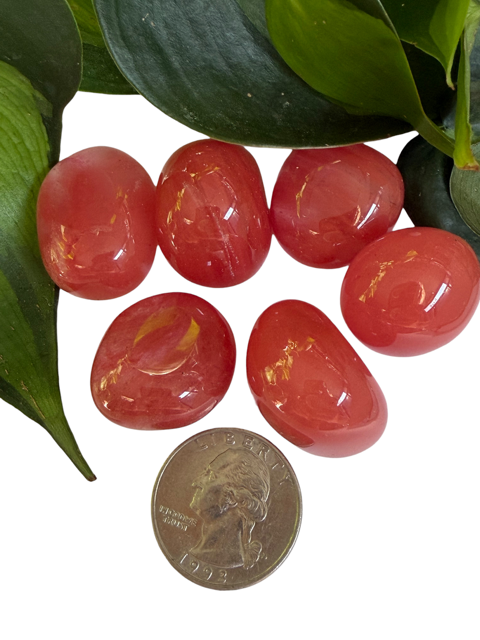 Tumbled Obsidian Strawberry